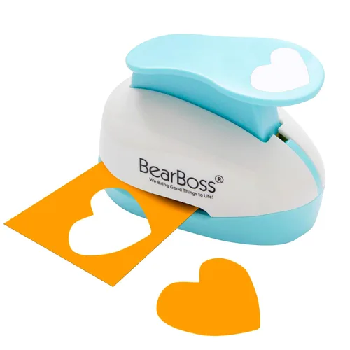 Vista 10 de BearBoss Perforadora Circular de 2 Pulgadas, Perforadora de Formas, Juego de Perforadoras de Papel para Scrapbooking, Papel de Festival, Tarjetas