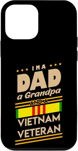 Vista 16 de Funda de regalo para iPhone 13 Pro Max I'm a Dad Grandpa And Vietnam Veteran Cool Soldier