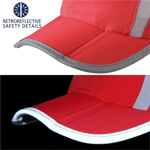 Vista 5 de GADIEMKENSD Sombrero reflectante plegable para exteriores, diseño sin estructura, protección solar UPF 50+, sombreros deportivos para mujeres