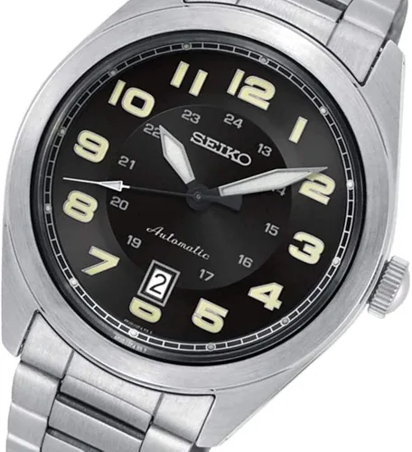 Vista 5 de Seiko SRPC85K - Reloj de moda automático de acero inoxidable plateado para hombre plateado