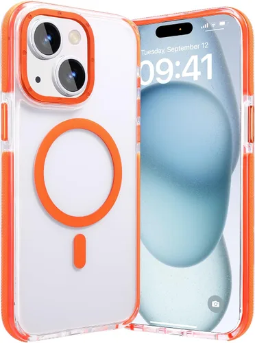 Vista 93 de Funda para iPhone 11, funda magnética con función atril [protección de grado militar] y [compatible con MagSafe], funda protectora delgada