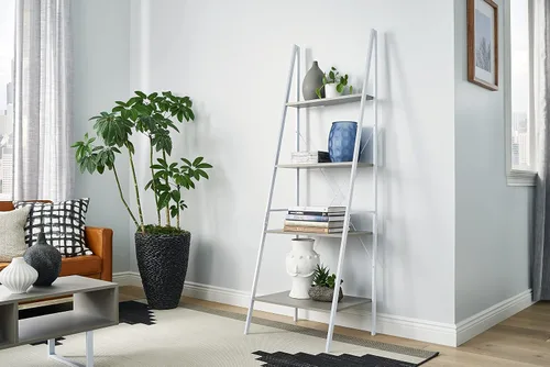 Vista 2 de ClosetMaid 4964 4 Estante de escalera de material mixto, gris pardo gris topo