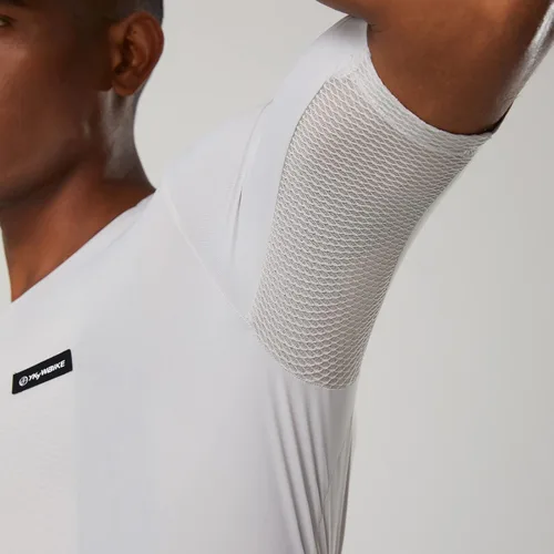 Vista 3 de YKYWBIKE Jersey de ciclismo para hombre, camiseta de ciclismo de manga corta para hombre, camiseta de ciclismo para hombre con bolsillos