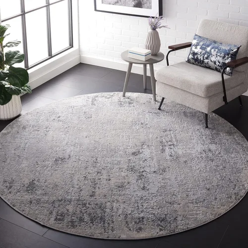 Vista 9 de SAFAVIEH Vogue Collection - Alfombra de área de 5 pies 3 pulgadas x 7 pies 6 pulgadas, gris y gris claro, diseño abstracto moderno, no desprende