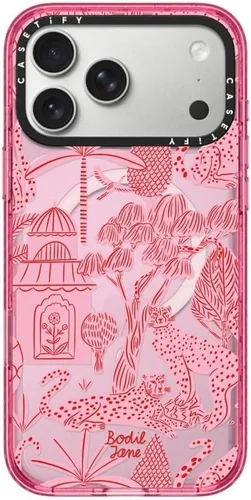 Vista 63 de CASETiFY Impact iPhone Air Case [Delgada/Compatible con Magsafe / 8.2 ft. Protección contra Caídas de Grado Militar 4X] - Lazos - Rosa Arcos