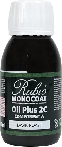 Vista 20 de Rubio Monocoat Muestra de Tinte y Acabado para Madera - Niebla 5% Aceite Plus Parte A Aceite de linaza para madera de secado rápido y ecológico