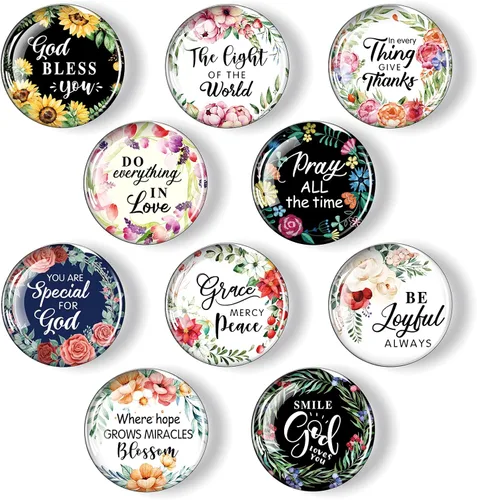 Vista 7 de Weewooday - 10 imanes de nevera inspiradores a granel, imanes decorativos para refrigerador, lindos accesorios de casillero, cita motivacional