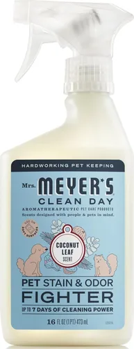 Vista 11 de Mrs. MEYER'S CLEAN DAY - Combatiente de manchas y olores para mascotas, aroma a hoja de coco, 16 onzas líquidas (paquete de 6)