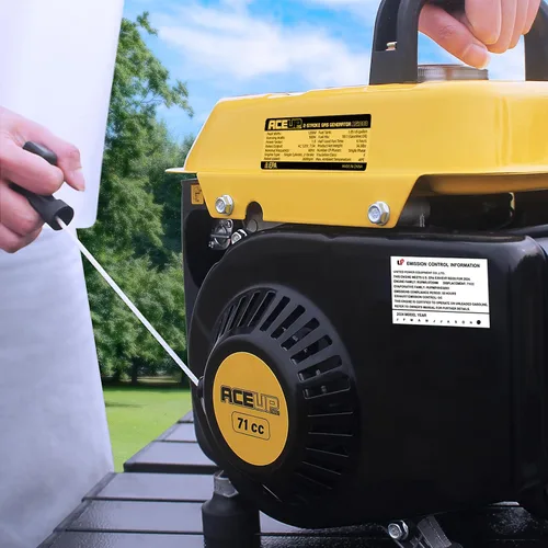 Vista 6 de Aceup Energy - Generador a gasolina de 1000 W, pequeño, portátil, para campamento, ultraligero, cumple con las normativas de la EPA y la CARB