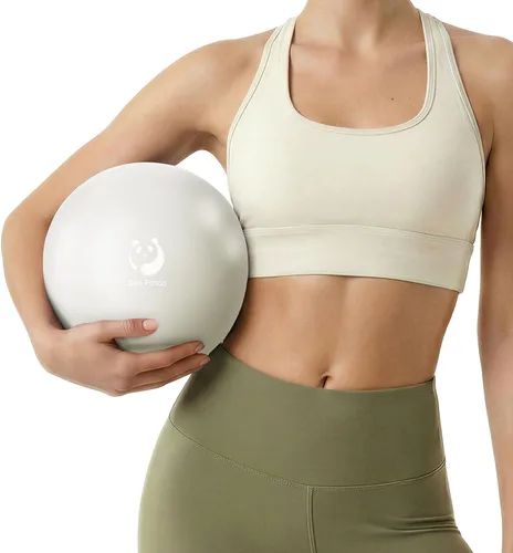 Vista 17 de Slim Panda Pelota de Pilates, Pelota de Ejercicio Pequeña de 9 Pulgadas, Mini Pelota de Yoga Antiestallido para Estabilidad, Entrenamiento, Barre