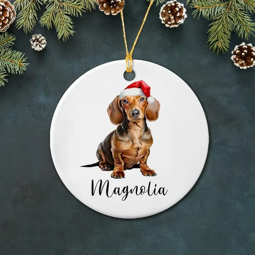 Vista 7 de Bichon Frise - Adorno de cerámica de Navidad 2025, adornos personalizados de Bichon Frise regalos para los amantes de los perros, bonito adorno
