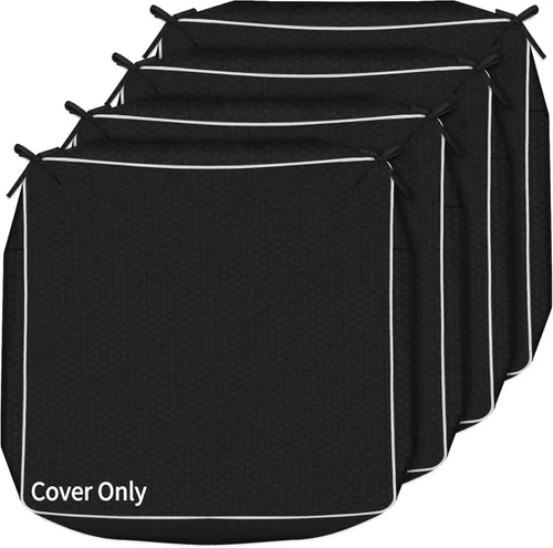 Vista 13 de COSHNIBI Fundas para Cojines de Patio 24'' X 22'' X 4'', Impermeables y Resistentes a la Decoloración, Funda de Cojín para Exteriores de Repuesto