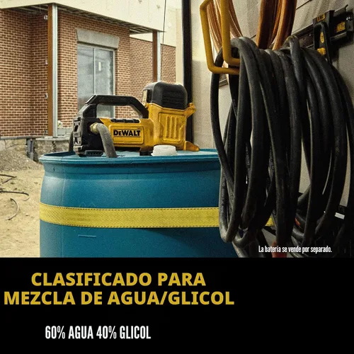 Vista 5 de DEWALT Bomba de Transferencia 20V MAX, 10 GPM, Potente y Ligera, Versatilidad de Grado Profesional, Solo Herramienta (DCE050B)