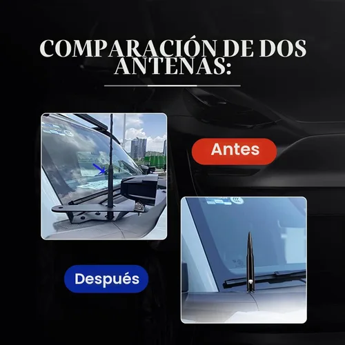 Vista 4 de Pack-1 - Antena tipo bala para automóvil, poste de antena de calavera de 5.4 pulgadas para GM Chevy Silverado 1500 2500 3500 HD Avalanche GMC Sierra