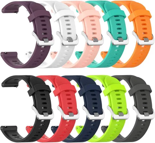 Vista 2 de Correa para Garmin Forerunner 245, banda de repuesto de silicona suave para Garmin Forerunner 245 / Forerunner 645