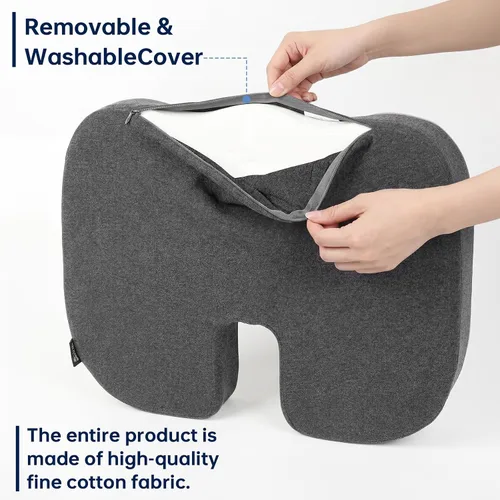Vista 8 de Seat Cushion,Memory Foam Office Chair Cushion Tailbone Sciatica Pain Relief
