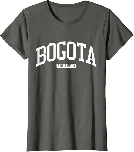 Vista 8 de Camiseta estilo universitario de Bogotá Colombia, Negro
