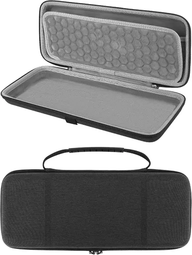 Vista 3 de Geekria - Funda de teclado compacta al 65 %, funda rígida de transporte de viaje para teclado compacto de 68 teclas, compatible con Keychron K6/K6