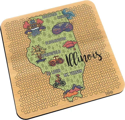 Vista 30 de Torched Mind Bending - Rompecabezas impreso en color con mapa del orgullo estatal (Texas) Rompecabezas duro para adultos 100 piezas Formas
