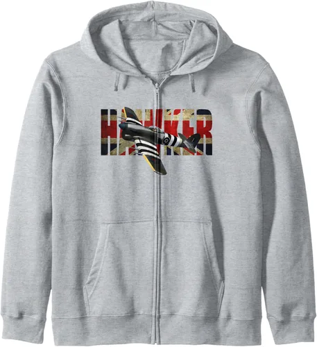 Vista 3 de RAF Hawker Typhoon WW2 Fighter Aircraft Zip Hoodie