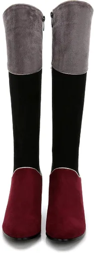 Vista 6 de ANN CREEK Botas de equitación para mujer 'Manuel' hasta la rodilla con parches de varios