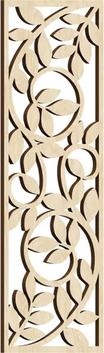 Vista 11 de 9 3/8"W x 24 3/8"H x 1/4"T Utica Decorativo Fretwork Madera Paneles de Pared, Abedul