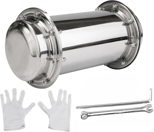 Vista 9 de Cápsula de tiempo de acero inoxidable, 3.9 in de diámetro, 10.2 in, contenedor sellado de longitud para eventos, bodas, cumpleaños, diseño robusto