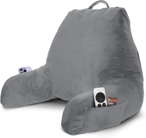 Vista 41 de Nestl Almohada de lectura para niños y adolescentes con espuma viscoelástica triturada, almohadas de respaldo para leer, ver y jugar, uso