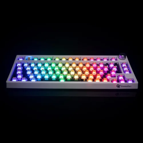 Vista 8 de GK GAMAKAY Phoenix - Interruptor de teclado silencioso lineal con difusor LED para teclado mecánico retroiluminado de 5 pines interruptores