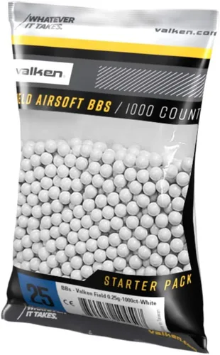 Vista 3 de Valken Accelerate Airsoft BBS - Blanco - 1,000
