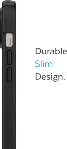 Vista 4 de Speck Presidio2 Pro + MagSafe - Funda para iPhone 14 Plus con revestimiento Microban (negro/negro/blanco)