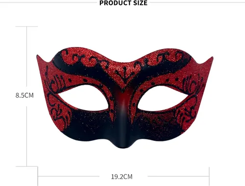 Vista 2 de Lusy DM Máscaras de máscaras para parejas, máscara de fiesta veneciana, máscara de Mardi Gras, máscara de disfraz de Halloween para parejas, mujeres