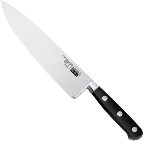 Vista 10 de Cooks Standard Juego de cuchillos clásicos para carne, acero inoxidable de alto carbono, mango ergonómico, 6 piezas, color negro