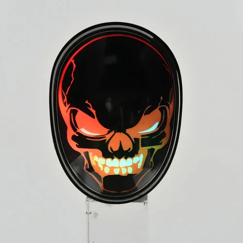 Vista 9 de Altavoz Bluetooth fantasma de Halloween, espeluznante y divertido Negro oscuro
