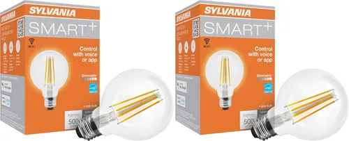 Vista 15 de Sylvania WiFi LED Smart ST19 RGBW - Bombilla de filamento de color y acabado ámbar, 7 W eficiente, para Alexa/Google Assistant, 2000 K, no requiere