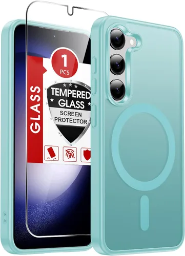 Vista 153 de LeYi Funda para teléfono Samsung-S23: protector de pantalla e imán MagSafe Púrpura