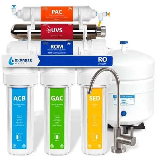 Vista 11 de Sistema de filtro de agua de ósmosis inversa Express Water, reducción de cloro, Certificado NSF