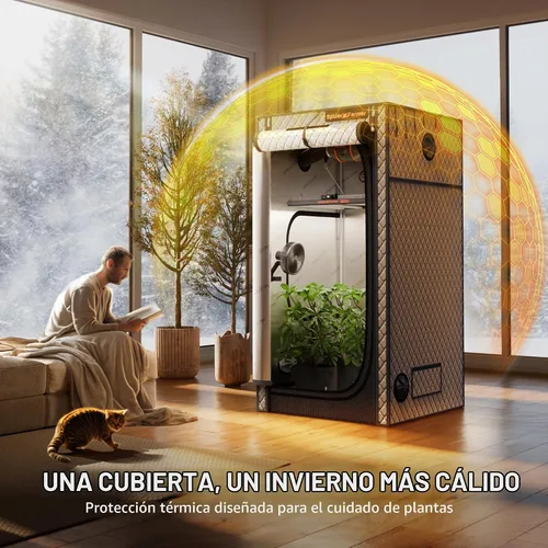 Vista 3 de Spider Farmer Cubierta aislante de tienda de cultivo 3x3x6ft para invierno