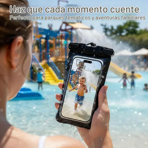 Vista 7 de HEYSONG Bolsa grande impermeable para teléfono, paquete de 2