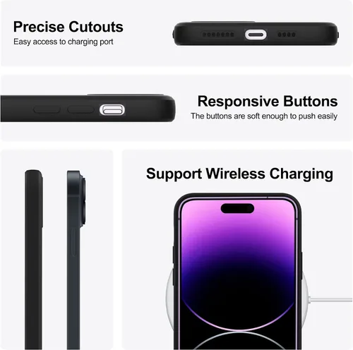 Vista 6 de Funda para iPhone 12 Mini, funda delgada de silicona líquida, a prueba de golpes, funda delgada para iPhone 12 Mini, funda protectora de cámara