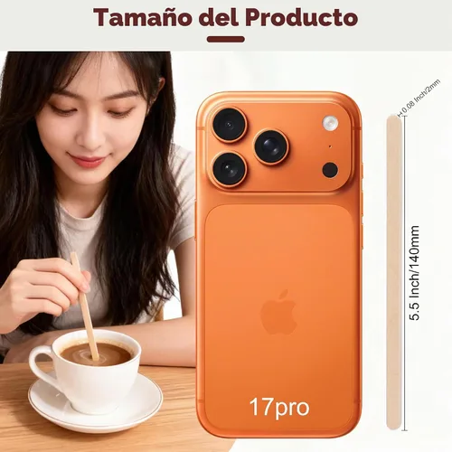 Vista 2 de 1000 agitadores de café envueltos individualmente de madera, palitos de madera desechables de 5.5 pulgadas para café, cóctel y bebidas calientes