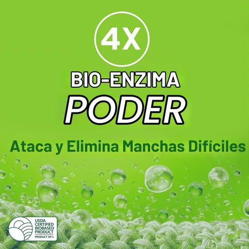 Vista 7 de Seventh Generation Detergente para ropa ultra concentrado aroma limpio, paquete de 2 unidades, 132 cargas, transparente, Power Plus, 23.1 onzas