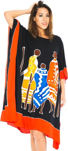 Vista 4 de Back From Bali Traje de baño corto africano para mujer