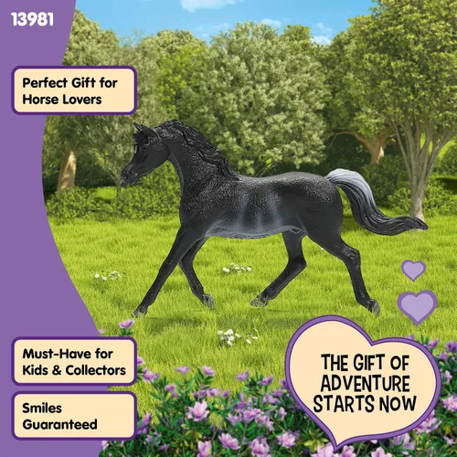 Vista 5 de Schleich Horse Club - Figura de semental árabe Rabicano - Figuras de poni para niñas y niños - Juguetes para niños a partir de 5 años
