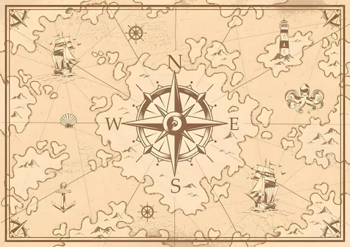 Vista 7 de Old World Map Rug - Alfombra de 2 x 3, alfombra retro marrón de los años 70 para adultos, adolescentes y niños, alfombra antideslizante de franela
