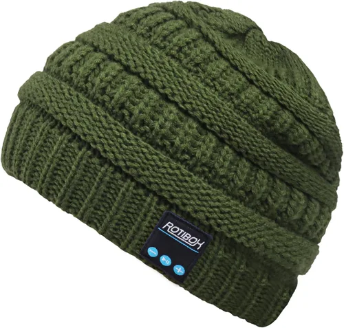 Vista 25 de Rotibox - Gorro inalámbrico con Bluetooth para deportes al aire libre, regalo de Navidad.