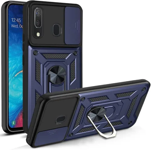 Vista 74 de Compatible con Tecno Pova Neo 2 Bracket Shell, con cubierta deslizante para lente de cámara compatible con Tecno Pova Neo 2 LG6n Case Negro