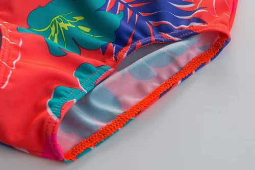 Vista 4 de Wishere Traje de baño de una sola pieza para niña Rash Guard traje de baño