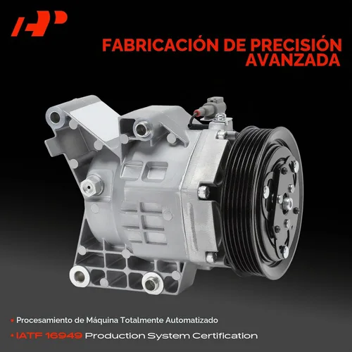 Vista 3 de A-Premium Compresor de aire acondicionado AC con embrague