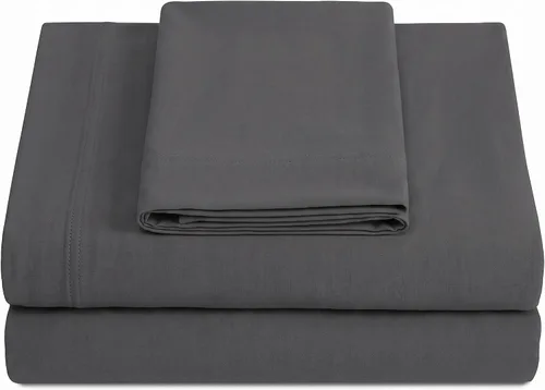 Vista 13 de Juego de sábanas Crescent Bedding de 100% algodón, extralargas, suaves y cómodas para cama de dos plazas Aqua Blue
